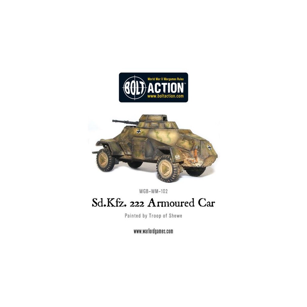 Bolt Action - German Waffen SS - Sd.Kfz 222 Armoured Car