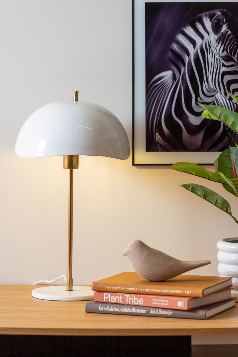 Table Lamp Waved Dome LM2125LB Soft brown