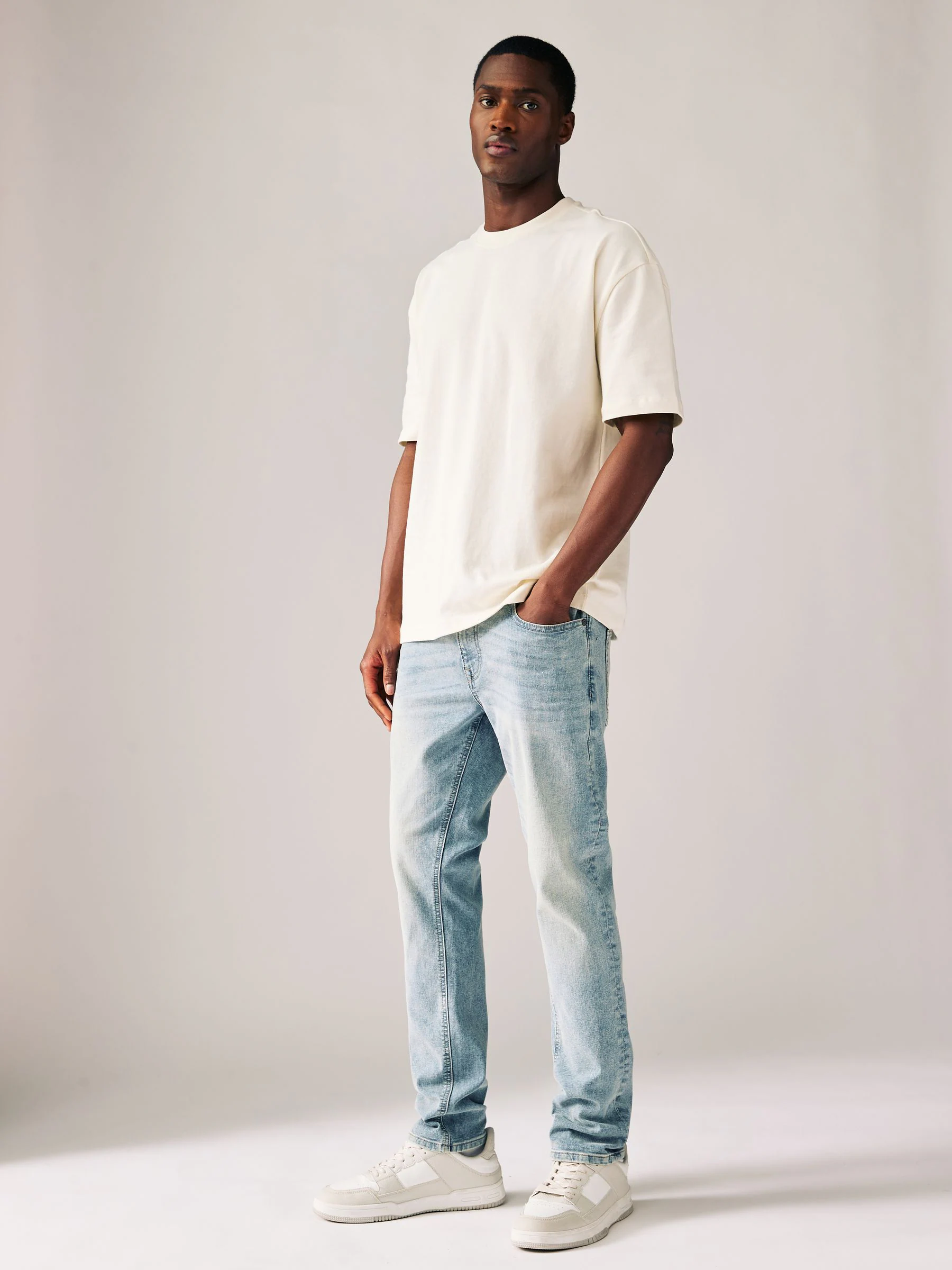 Vintage blauw - Enkele - Skinny fit klassieke stretchy jeans