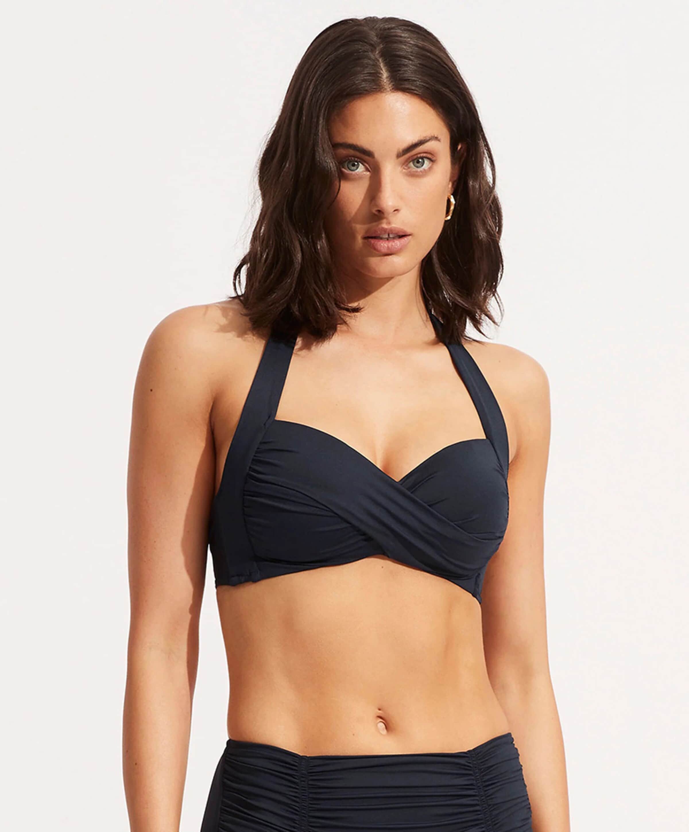 Seafolly Dames bikinitop blauw