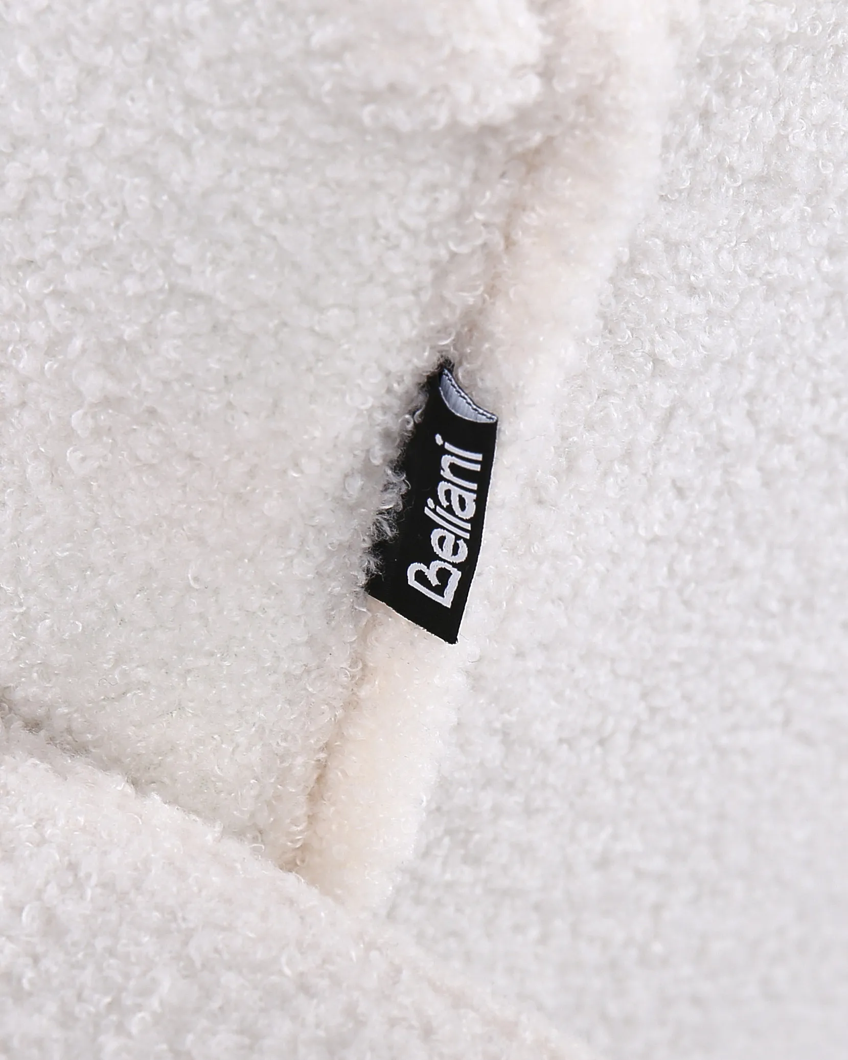 Fauteuil ALNES Bouclé Wit