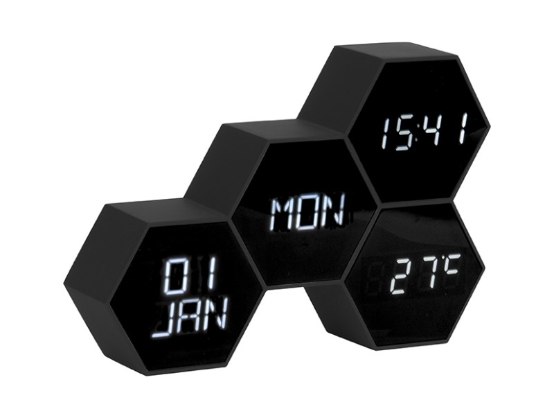 Alarm Clock Six In The Mix KA5805BK Black