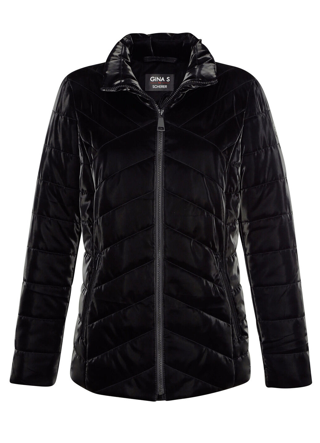 Steppjacke in Metallic-Optik