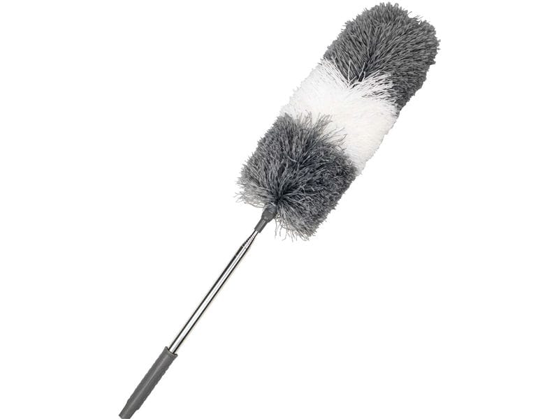 CreaClean Staubwedel 245 cm Grau/Weiss Staubwedel mit extra langem Teleskopstiel