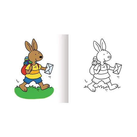ars Edition Mein erstes dickes Malbuch Ostern mit farbigen Vorlagen