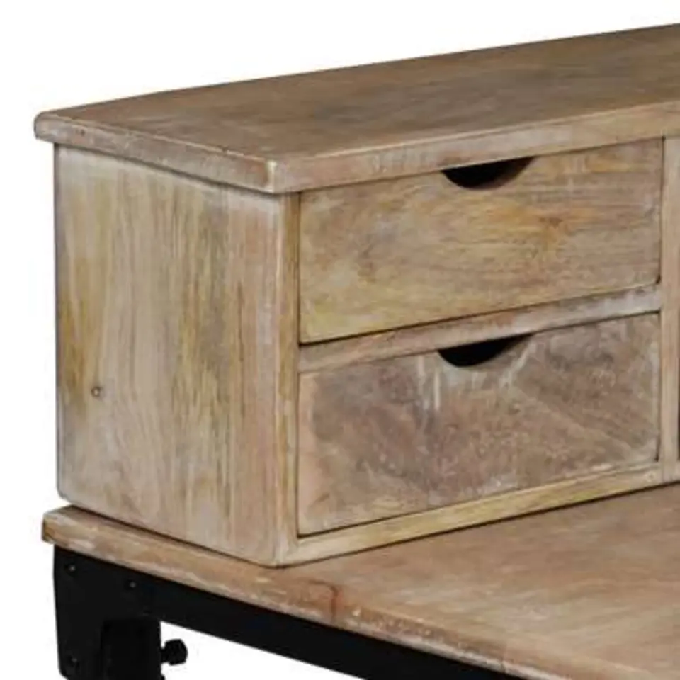 vidaXL - Schrijftafel - Bruin - Hout
