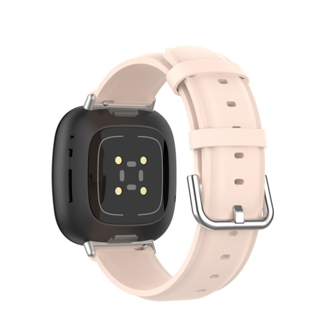 Fitbit Versa 4 / Sense 2 Echtleder Armband (Gelenkumfang 180-235mm) - Rosa