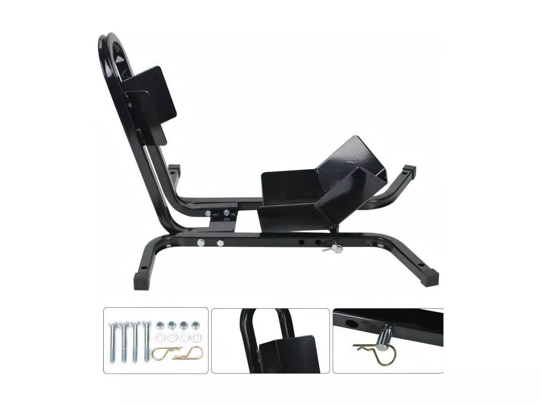 Support roue moto, Rail de support à bascule, support béquille moto bloque, pour roue moto 43 à 53 cm, 60x53.5x33cm