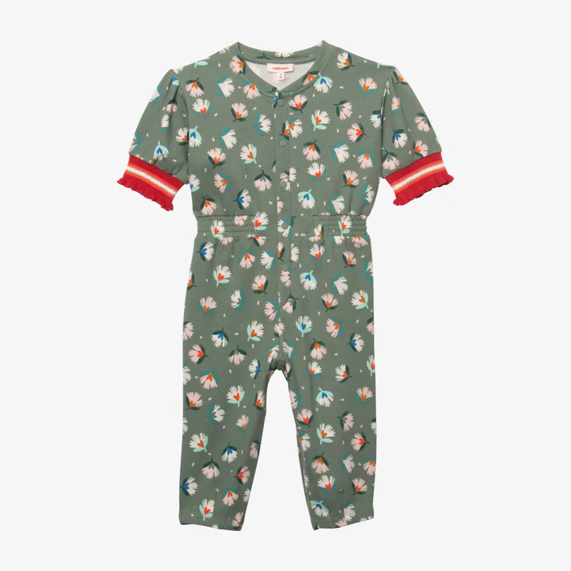 Combi longue bébé fille herbier vert Catimini Vert