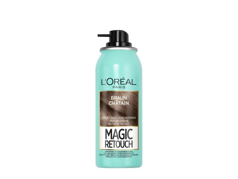 L'Oréal Paris Haaransatz-Spray Magic Retouch Braun Kaschiert den grauen Haaransatz in nur 3 Sekunden