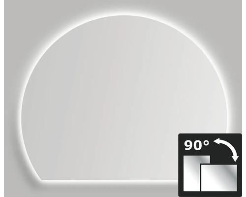 LED-spiegel DSK Silver Bellevue 100 x 80 cm aluminiumkleurig IP 24