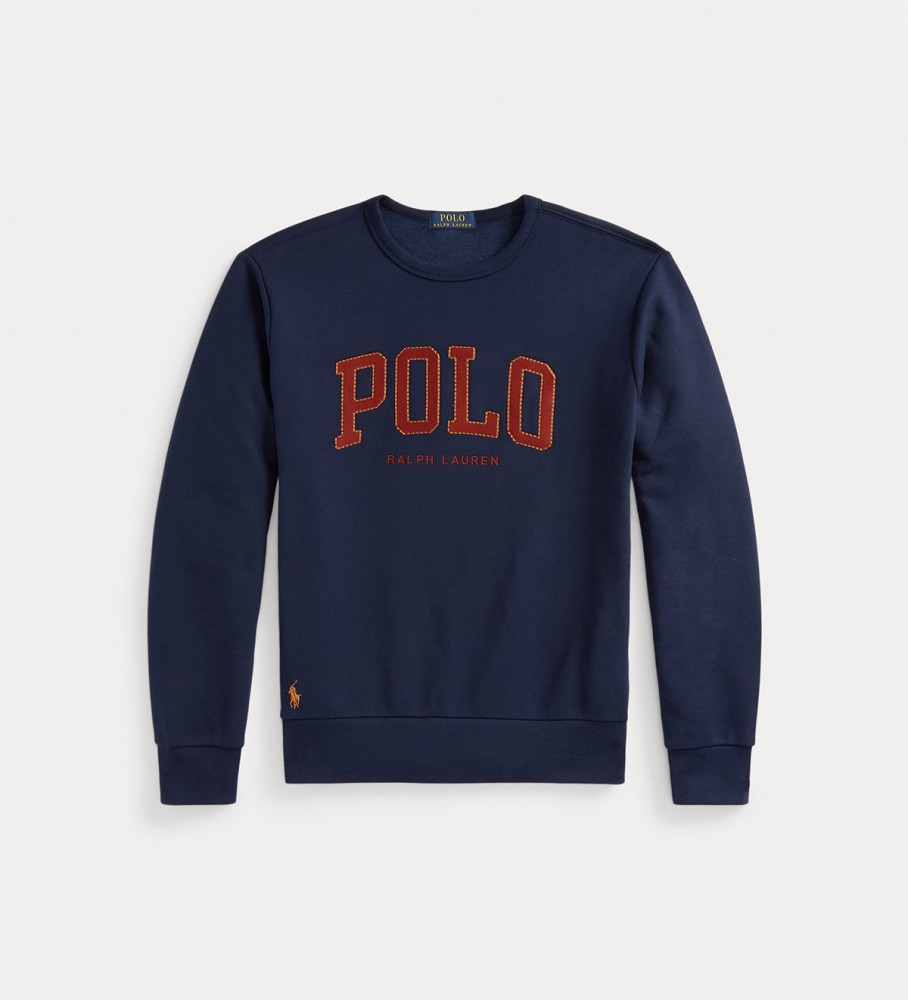 Moletom Ralph Lauren Navy Logo Fleece