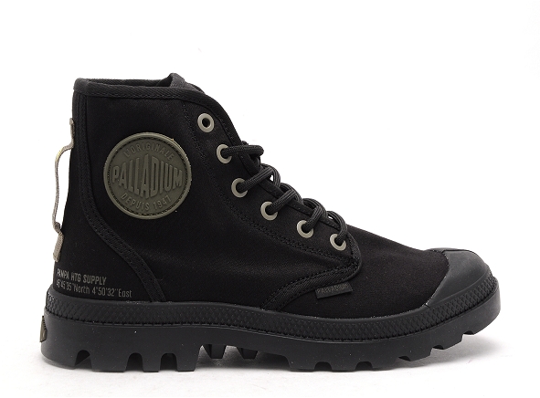 Palladium boots bottine plates femme pampa hi htg noir