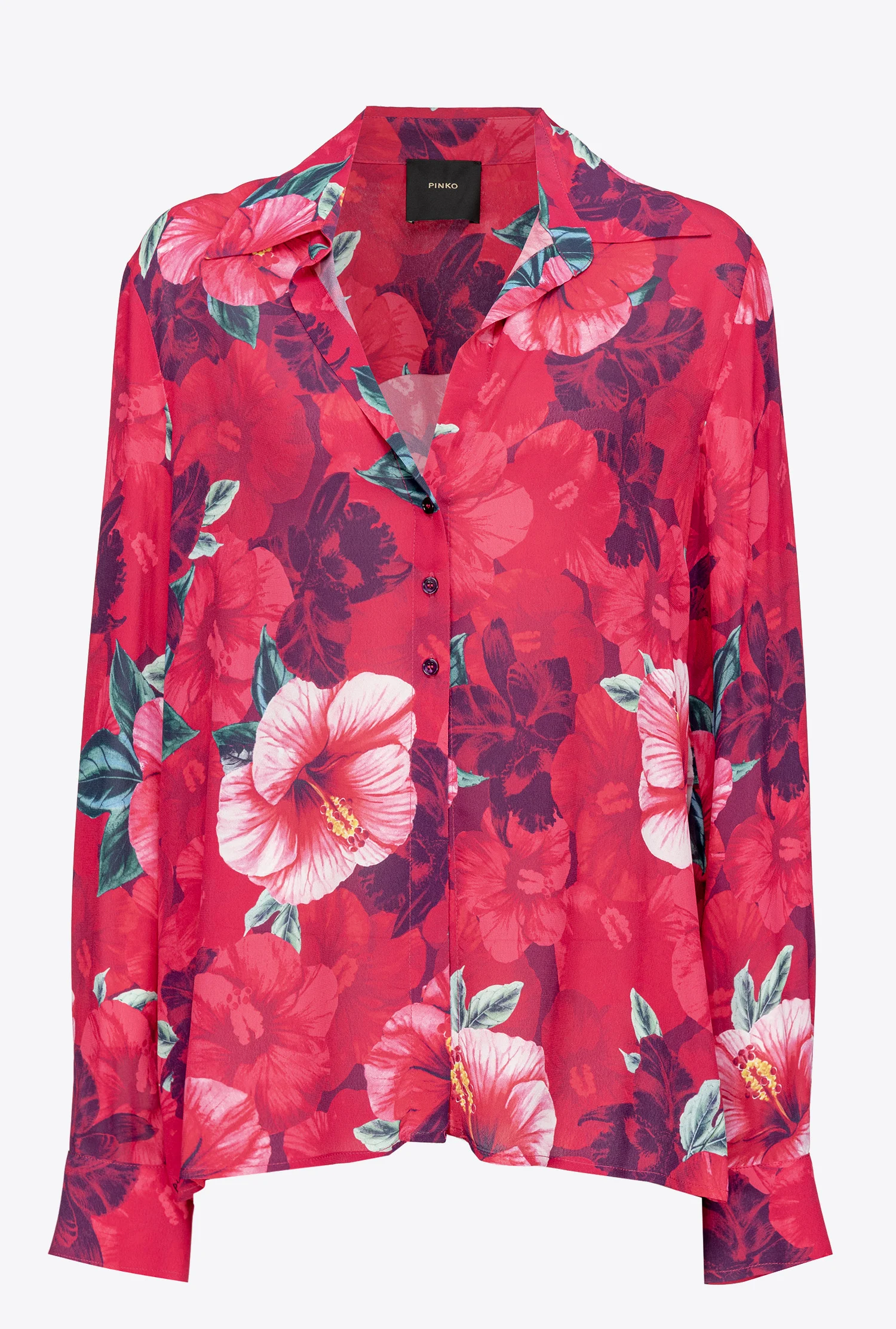 Chemise à imprimé hibiscus | Multicolore