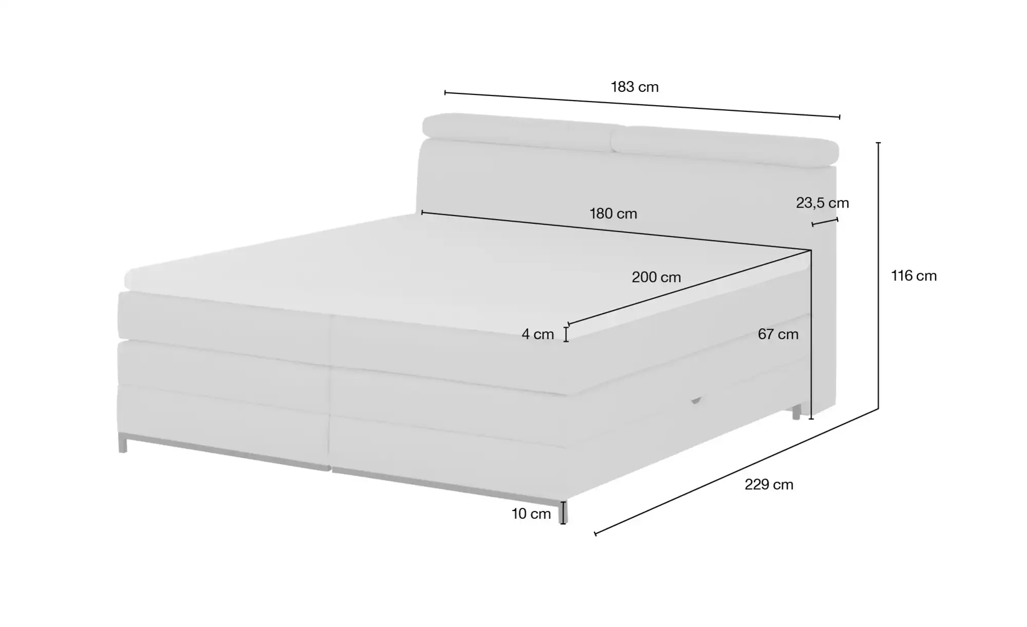 switch Boxspringbett Kay