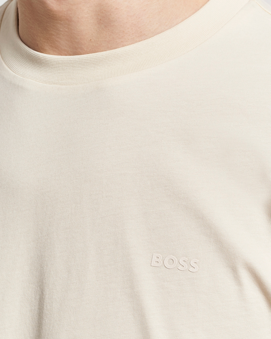 BOSS BLACK Thompson Crew Neck T-Shirt Open White