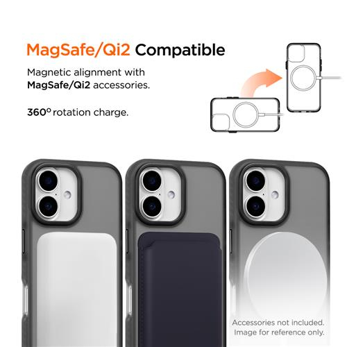 iPhone 16 MagSafe Blizzard Case GRS Schutzhülle aus Recycelten Materialien (EGCA00820) - Schwarz