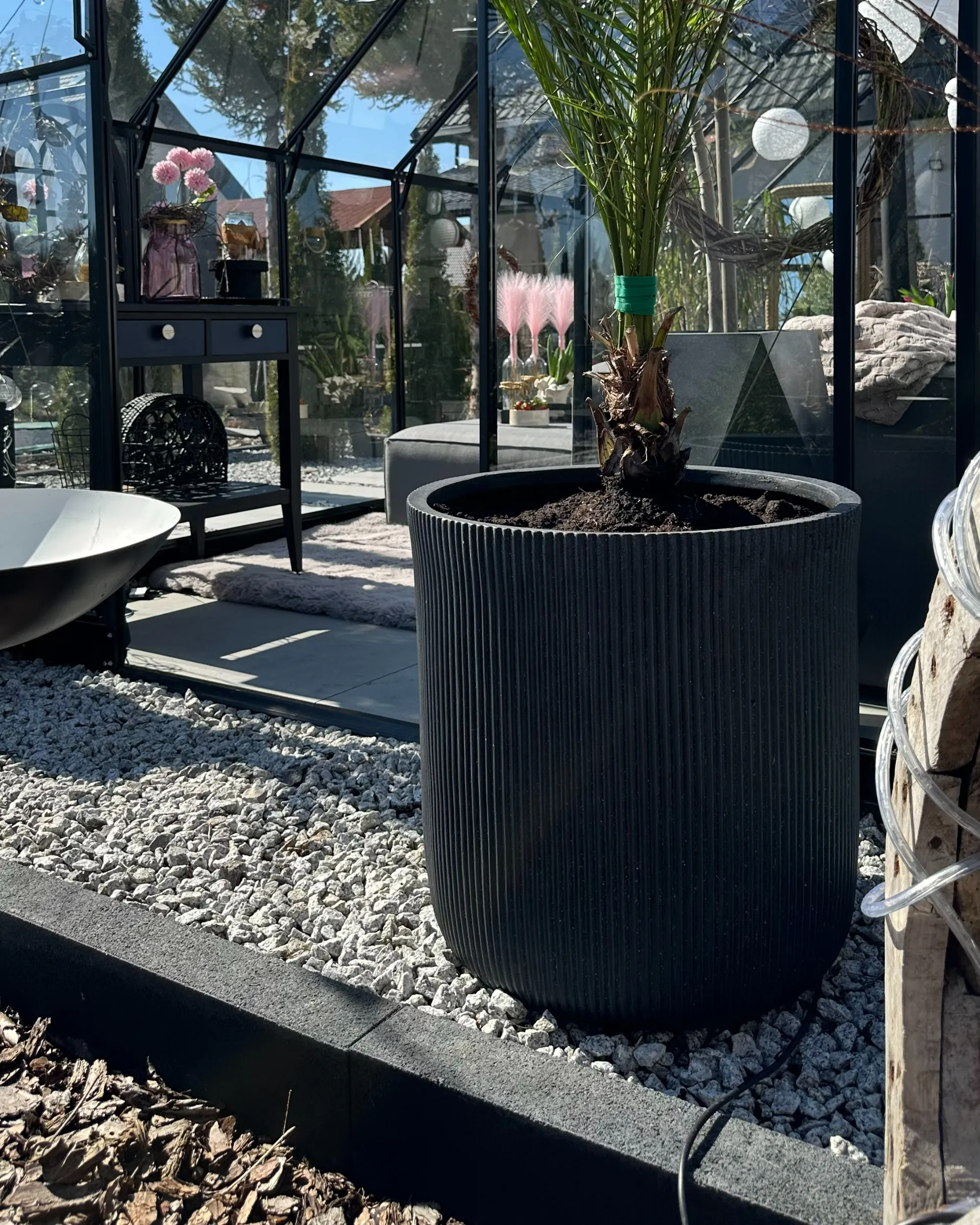 Bloempot OREOI 55 cm Grafietgrijs