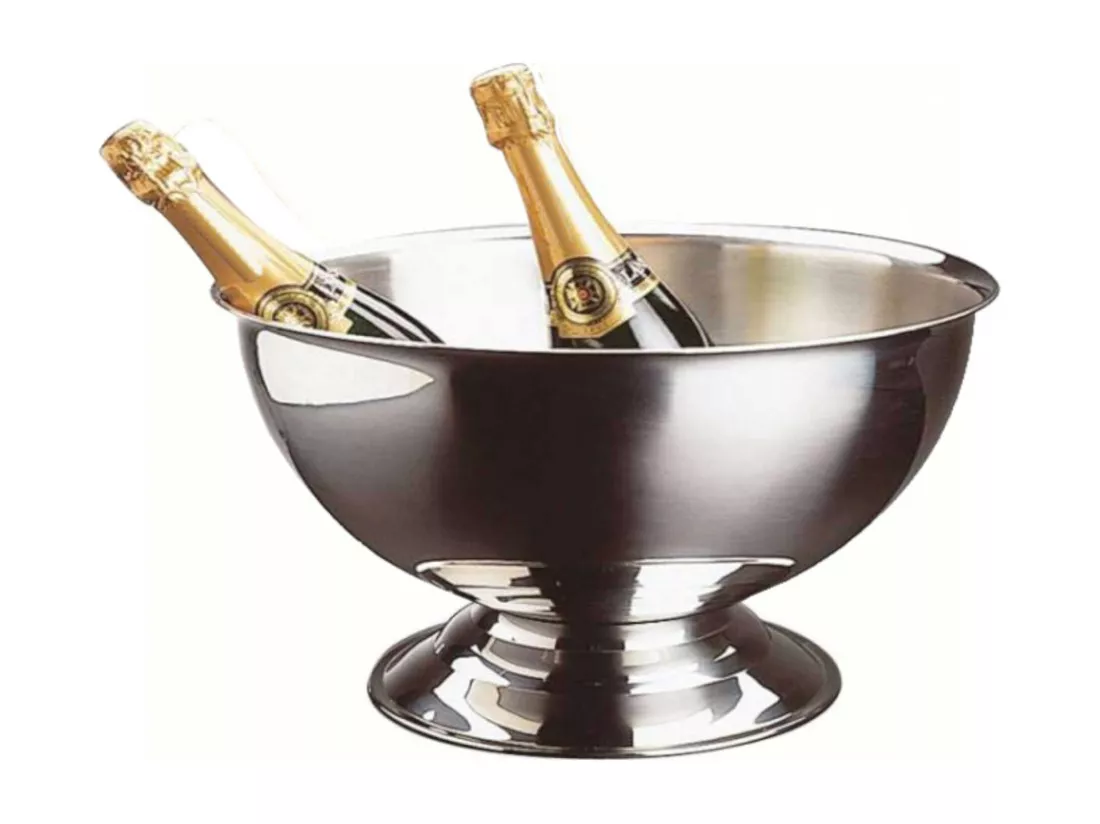 Novastyl - Seau A Champagne Grand Format (5-6 Bouteilles) 40 Cm - Inox