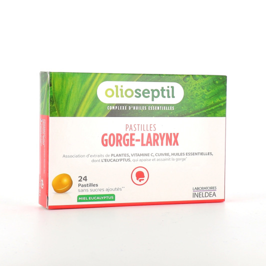 Pastilles pour la gorge et le larynx Olioseptil