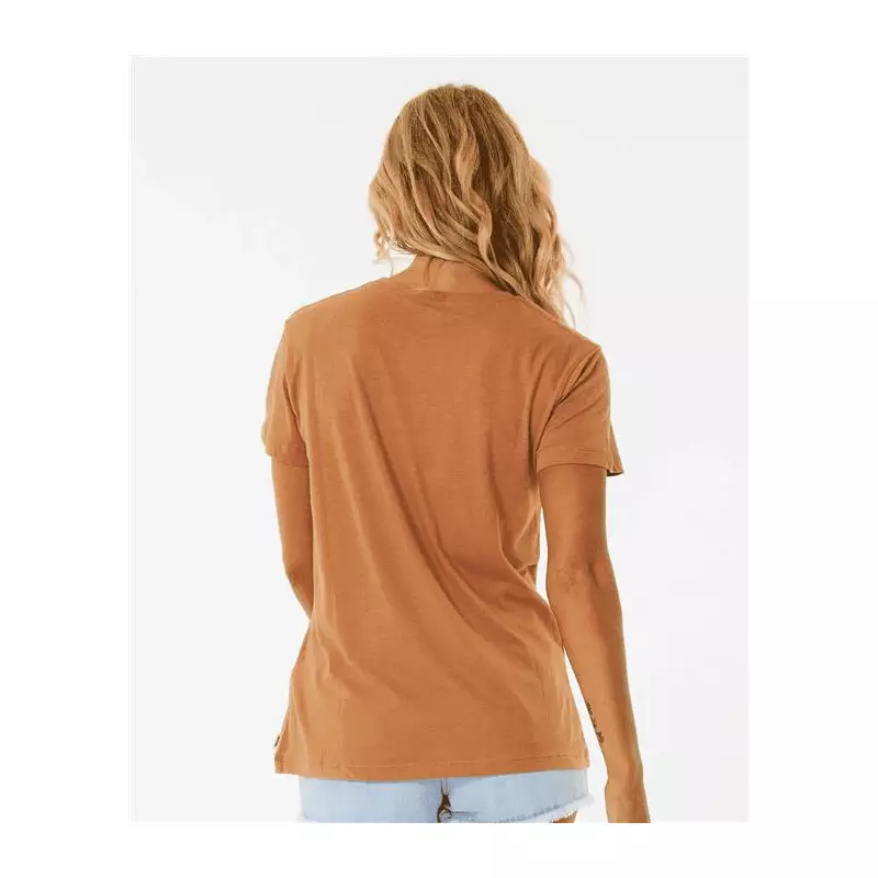 Teeshirt femme RIPCURL Good Waves Standard Tee Light Brown