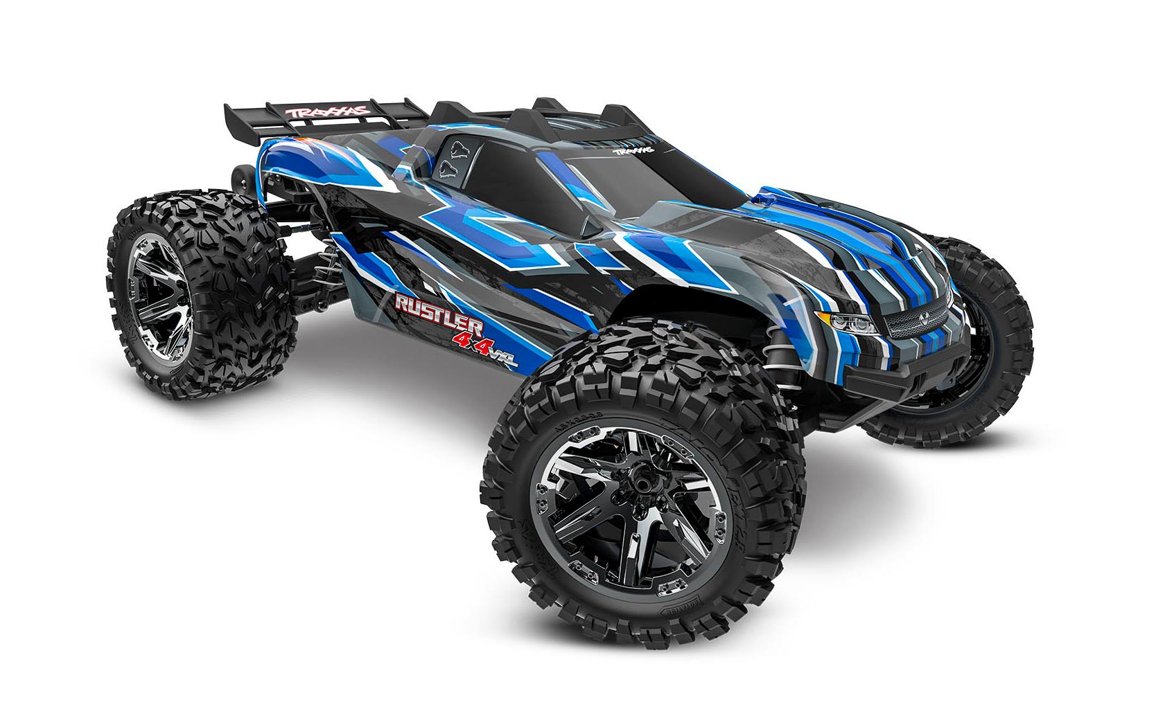 Stadium Truck Rustler 4x4 VXL Blau, ARTR, 1:10<br>4WD Stadium Truck mit Velineon VXL-3S Brushless Antrieb