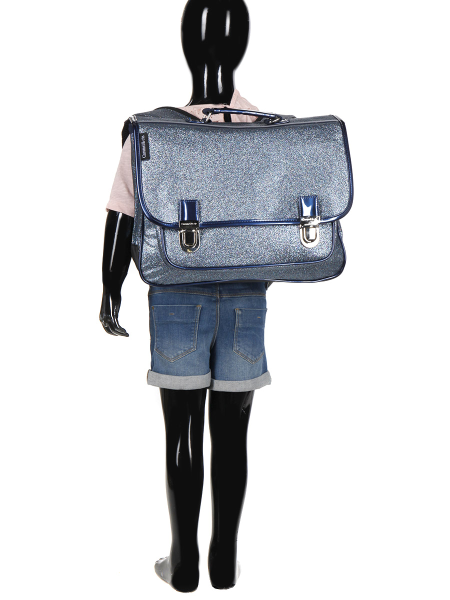 Cartable Moyen Caramel & cie. Paillettes 38 cm