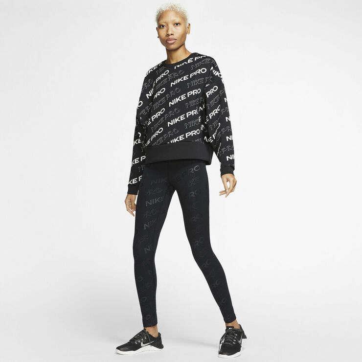 Nike Pro Fleece Trøje Sort