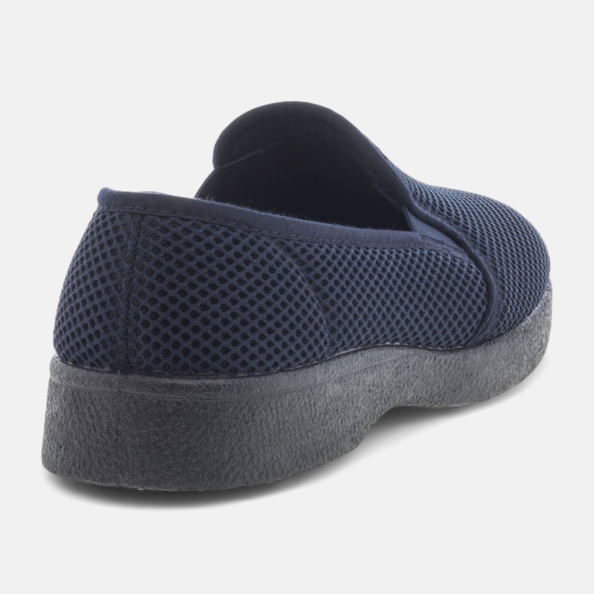 Pantoufles pieds sensibles Homme bleu marine