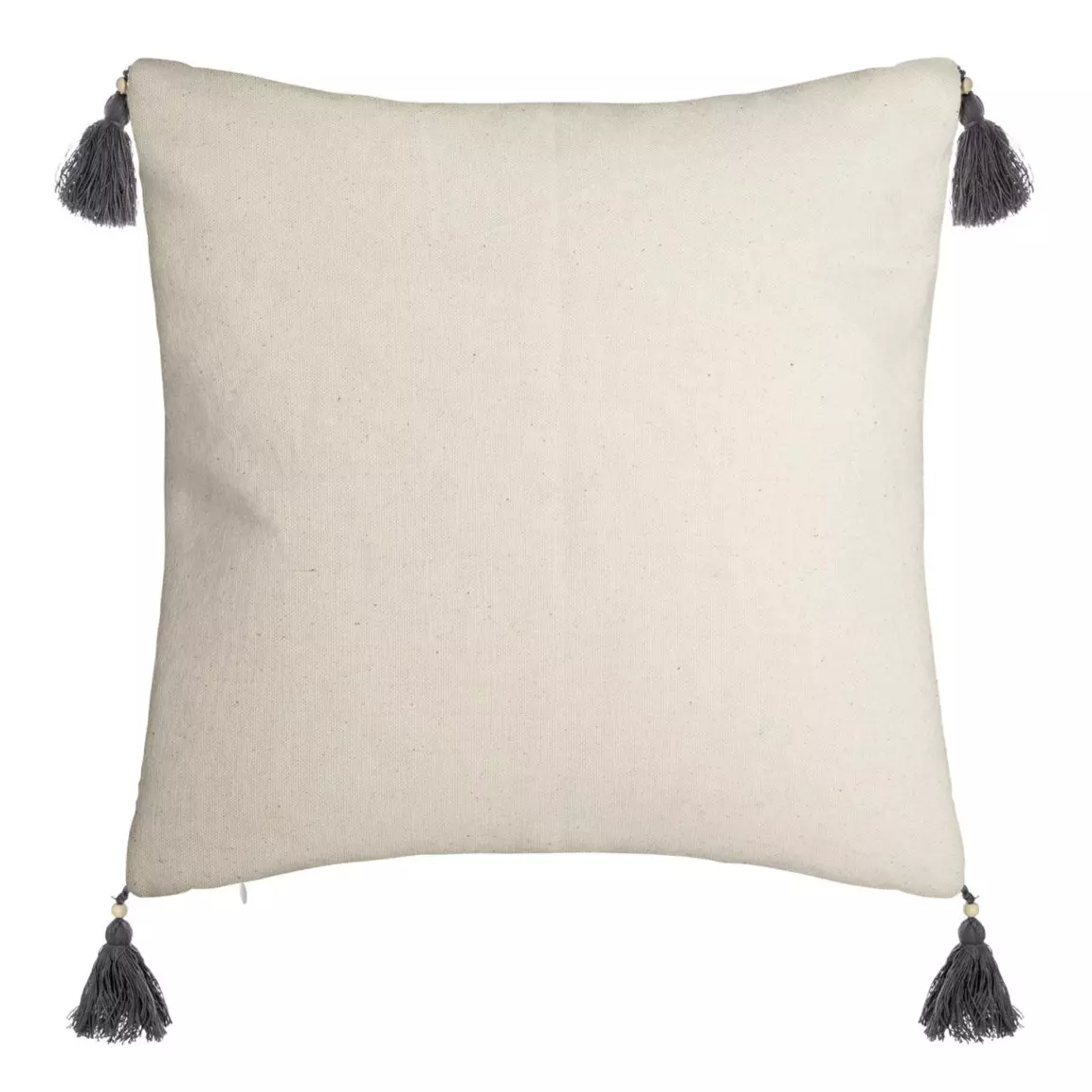 Housse de coussin carrée coton (40 x 40 cm) Azteq Pampil Ecru