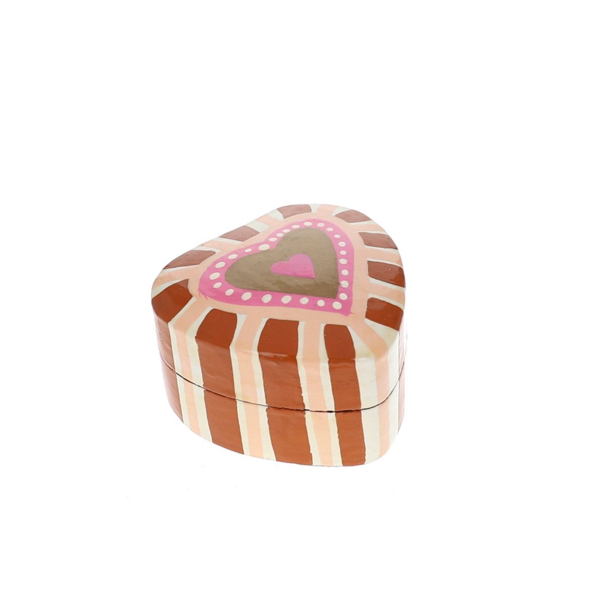 Boite cœur rose peinture graphique Pondie Chérie