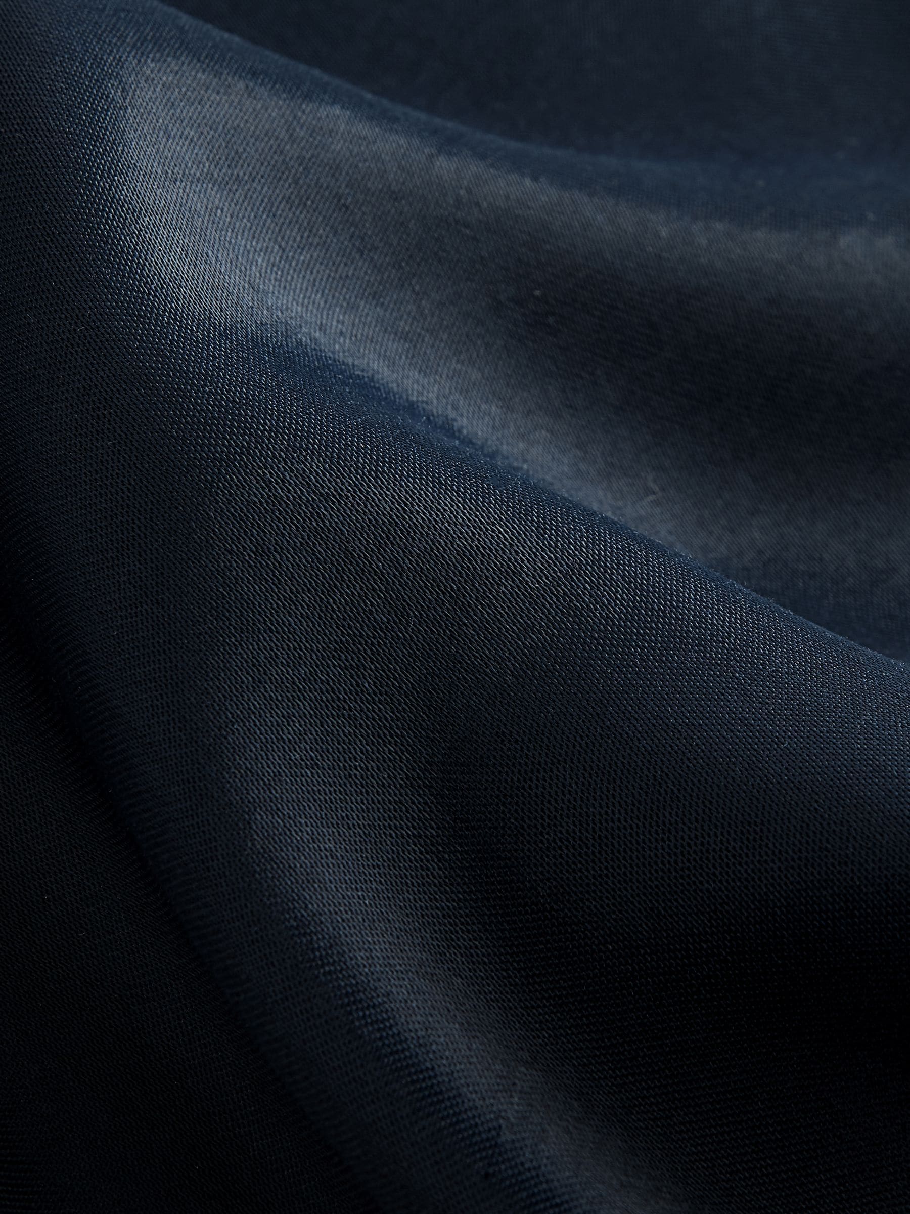 Donkerblauw - Satijnen midirok