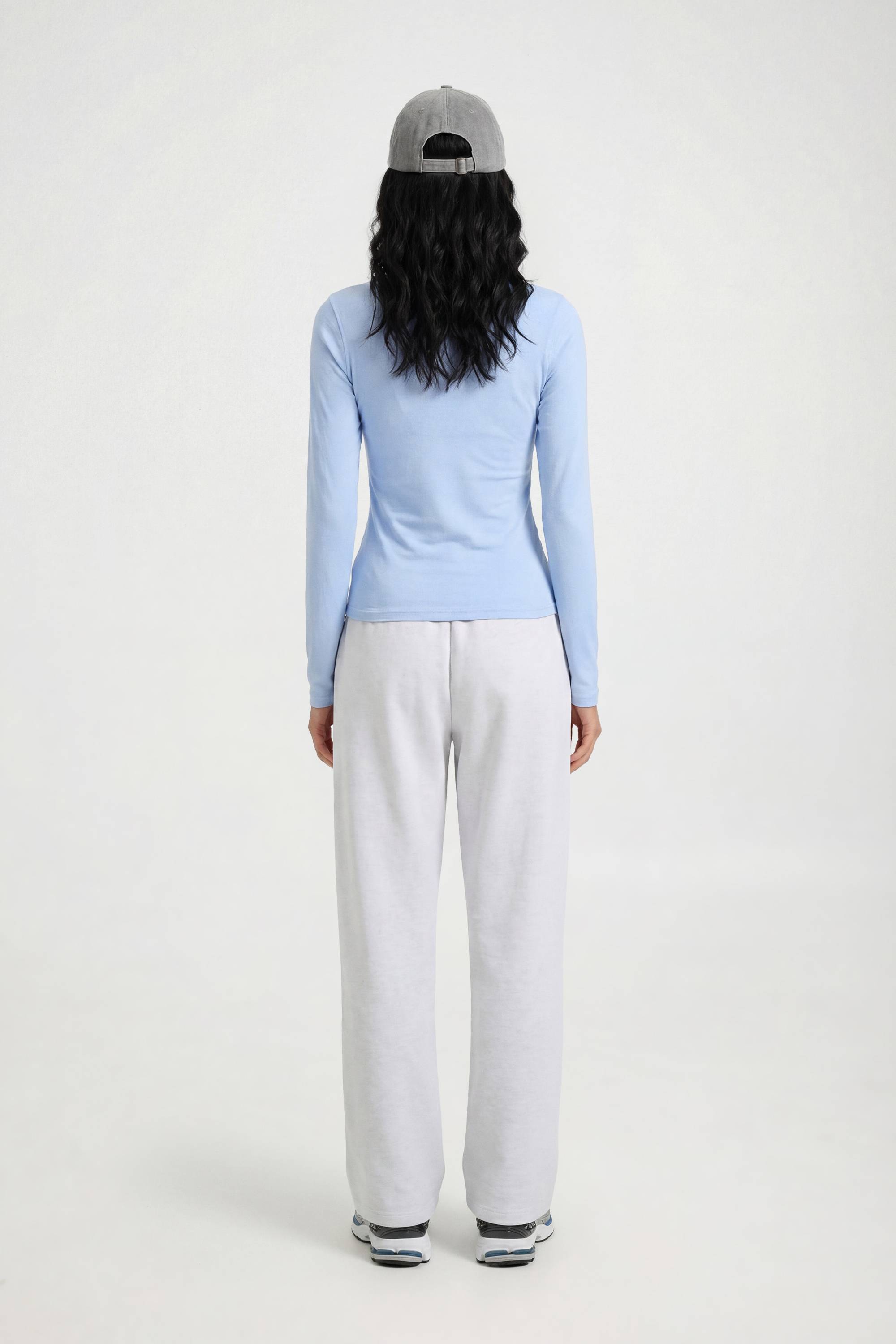 boohoo Haut Henley Transparent En Jersey Flammé