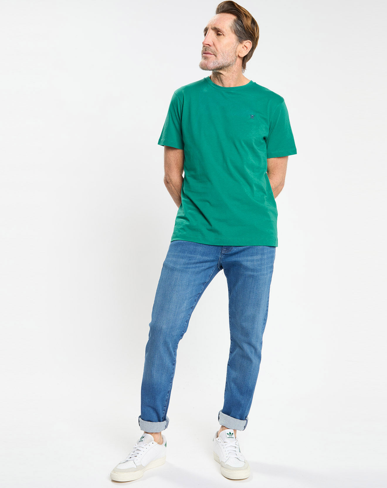 Hackett London T-Shirt Regular Fit uni Yok vert vif