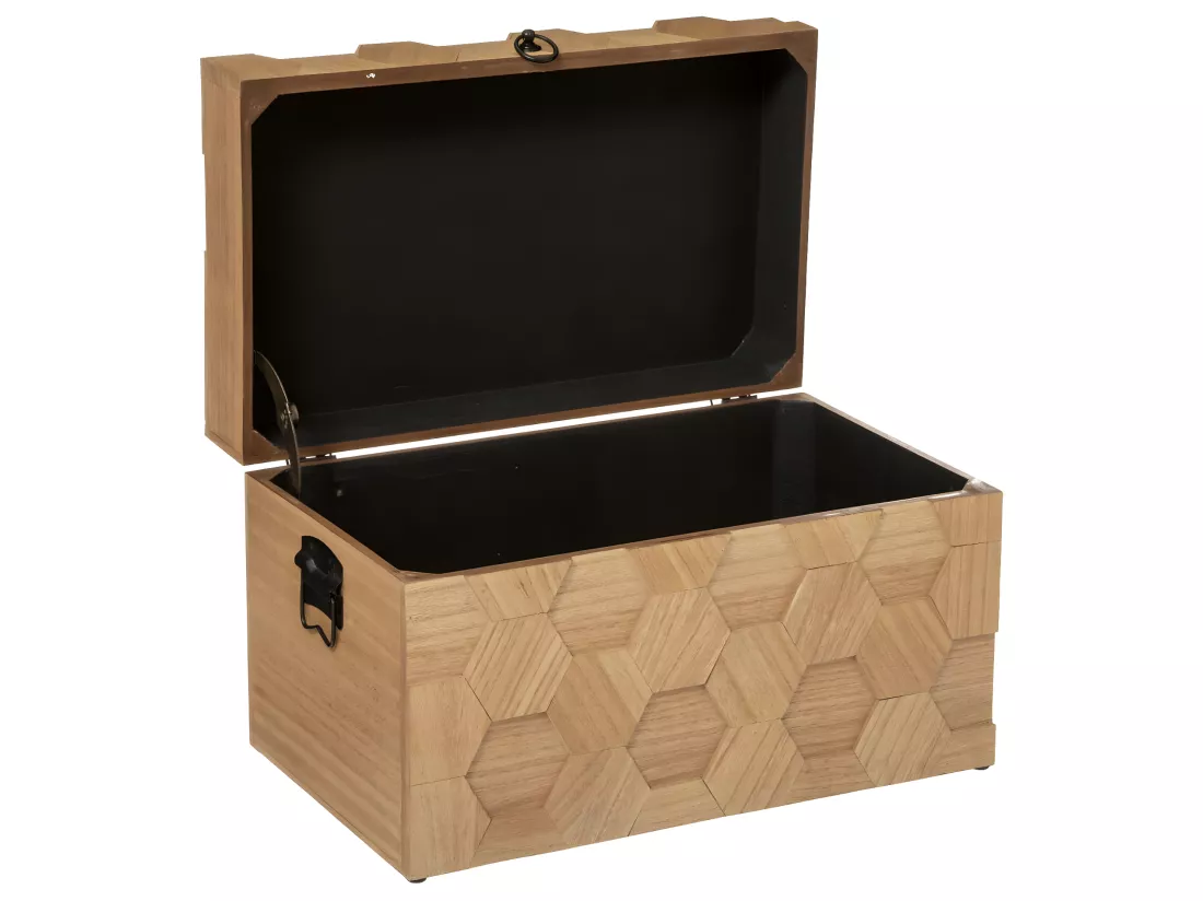 Set de 3 Malles de rangement en Bois déco Studio