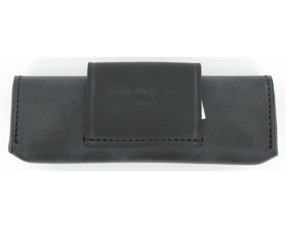 Etui Cuir Provencal 12 - 13 cm Noir Etui cuir par Capdebarthes