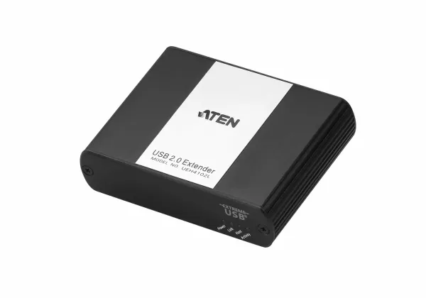 ATEN UEH4102-AT-G, Netværkssender & -modtager, 100 m, 480 Mbit/s, Cat5, Cat6, Cat7, 10,100,1000 Mbit/s, Sort