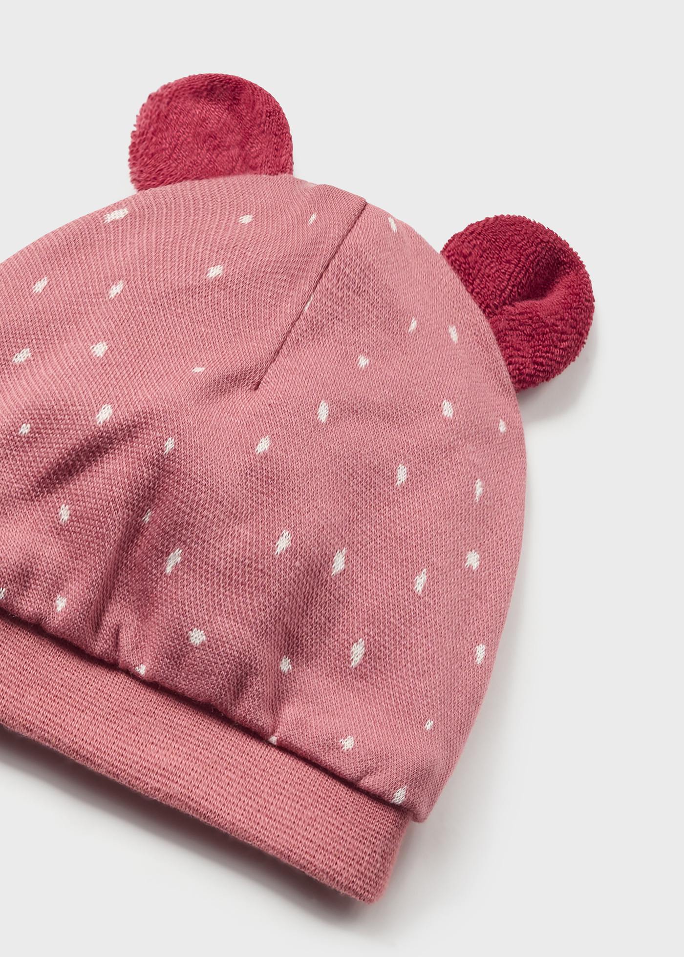Macacão de algodão Better Cotton para recém-nascidos com gorro.