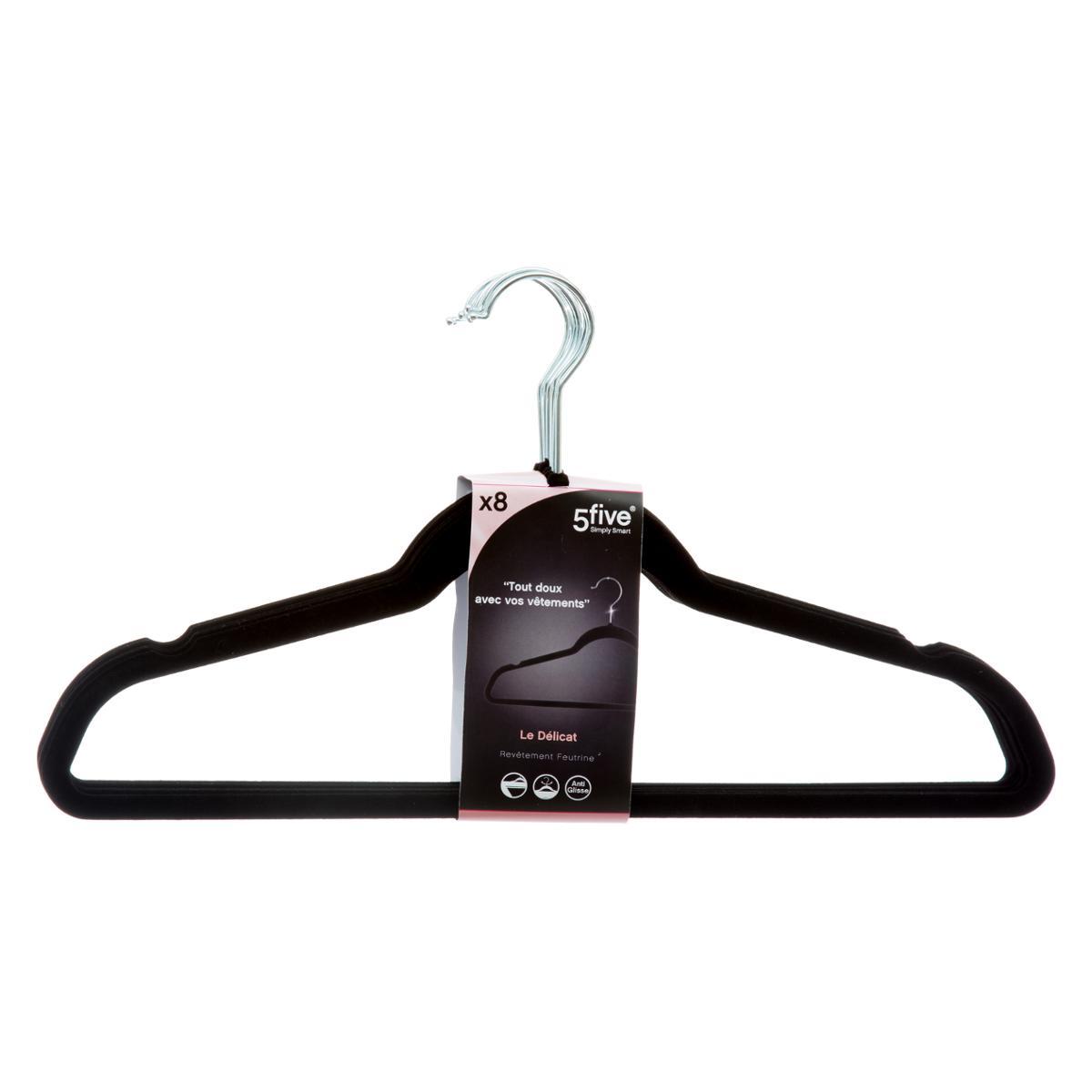 CINTRE FEUTRINE X8 NOIR
