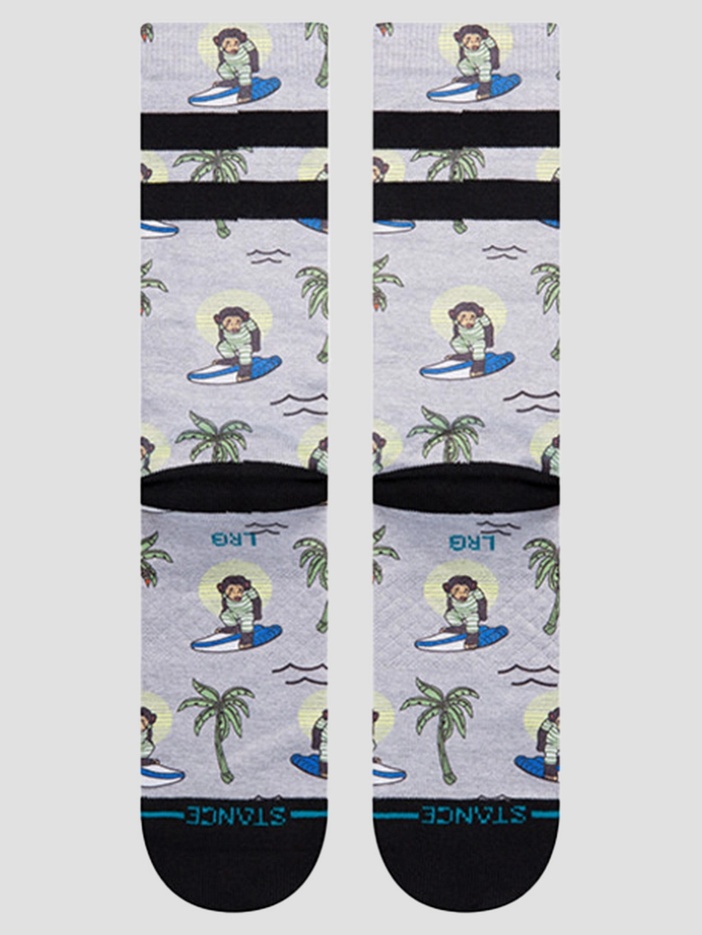 Stance Surfing Monkey Socks grey
