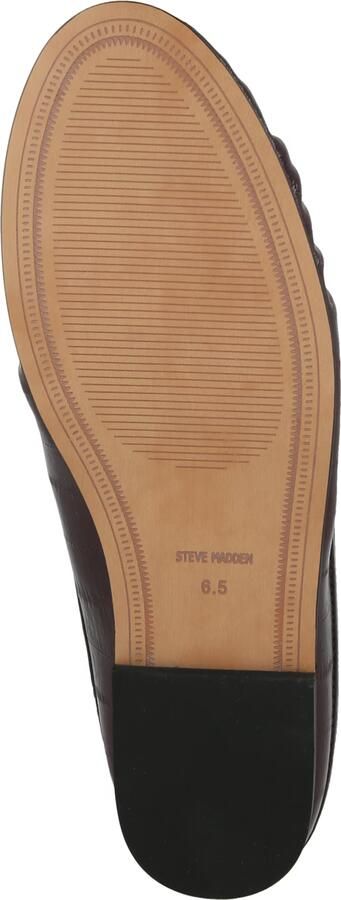 Steve Madden Rafe imitatieleren slippers bordeaux