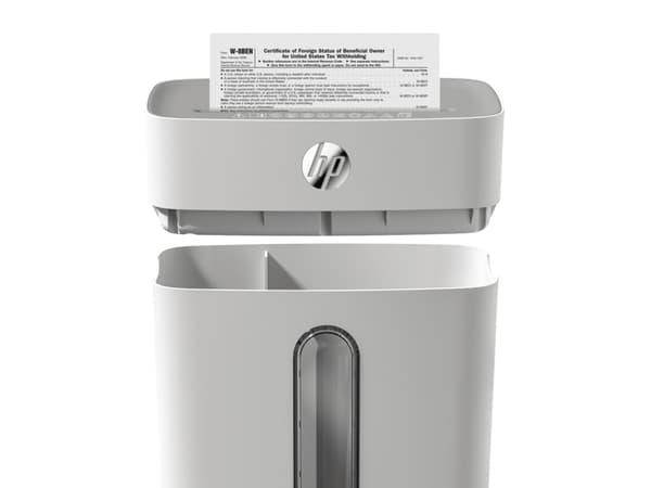 HP OneShred 8CC, Partikkelkutt-makulering, 22 cm, 5 mm, 2515 l, 68 dB, Knapper