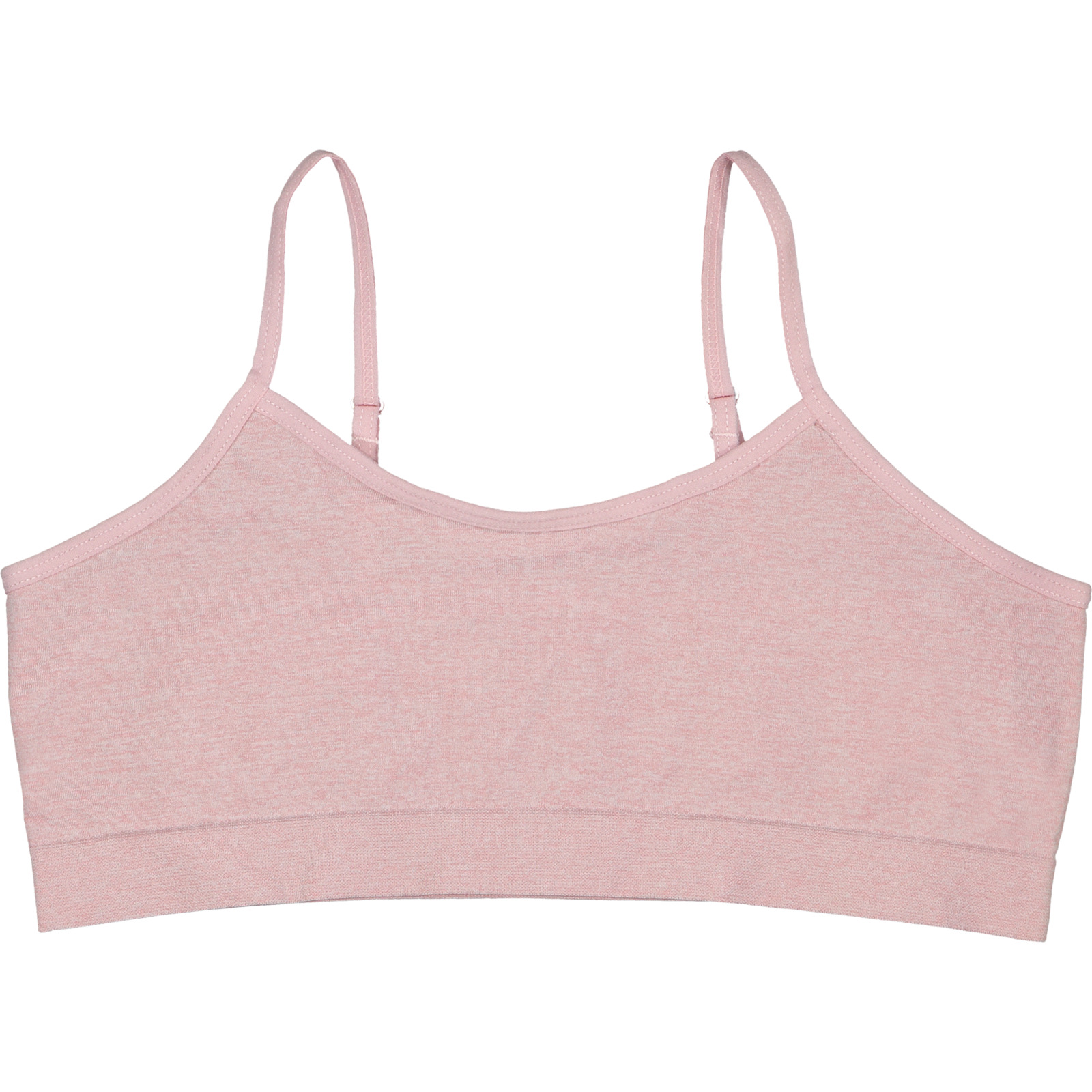 Mädchen-Bustier Seamless, 2 Stück hellgrau