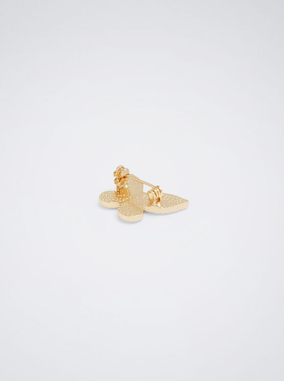 Broche de borboleta - Branco