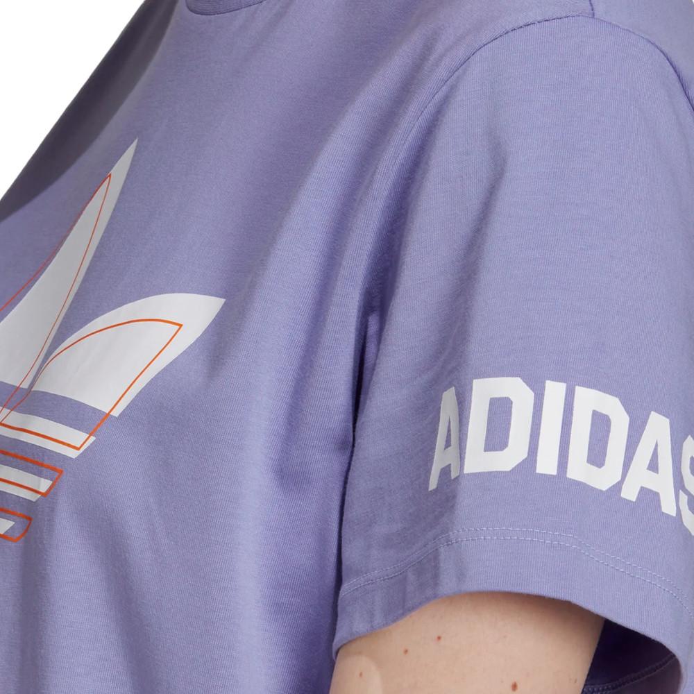 Adidas Robe T-Shirt Mauve Fille Adidas HE2217
