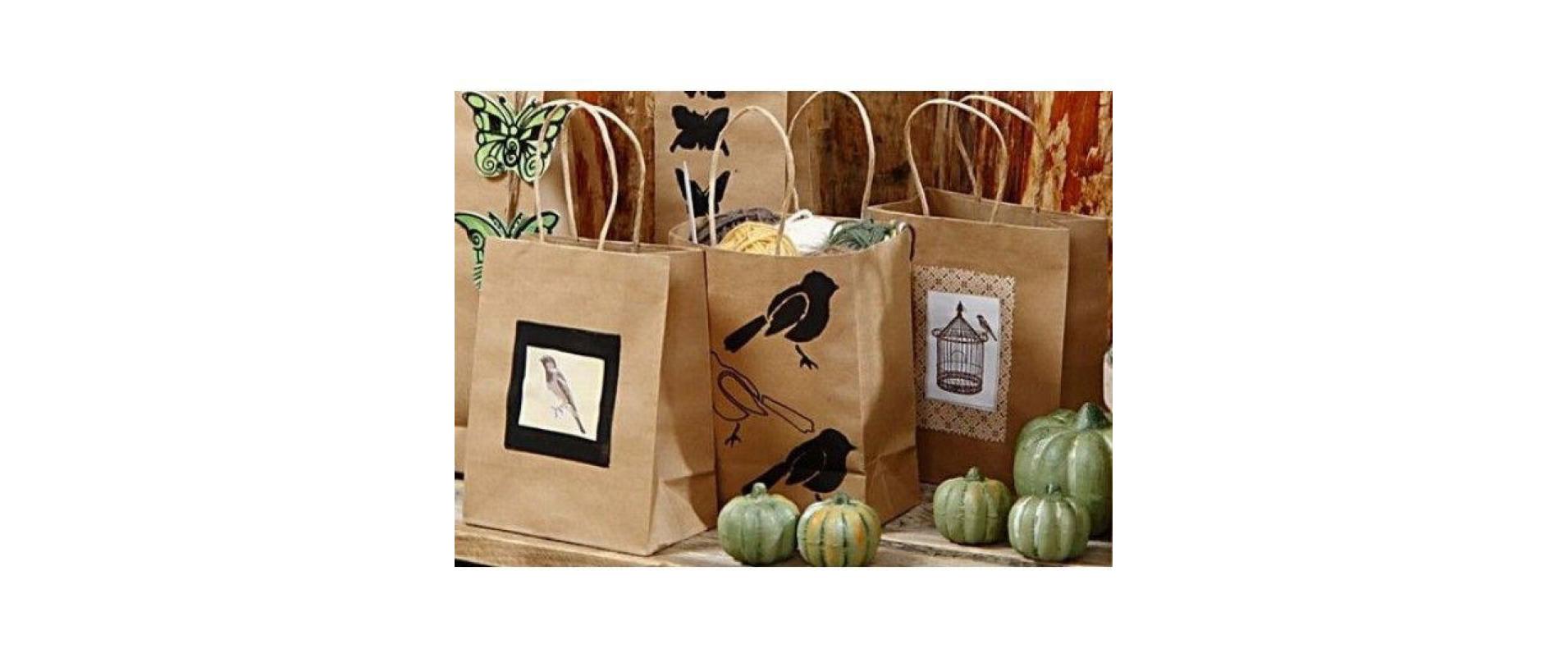Geschenktasche 10 Stück BraunPapiertasche