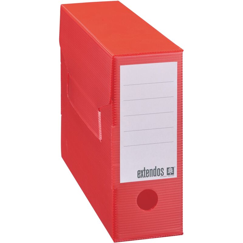Boîte archives Polypropylène Extendos - Dos 10 cm - Imperméable - Couleurs assorties