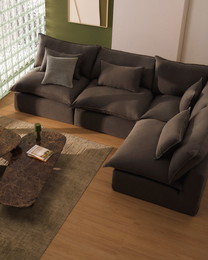 Kave Home Anarela Taupe Hoekbank
