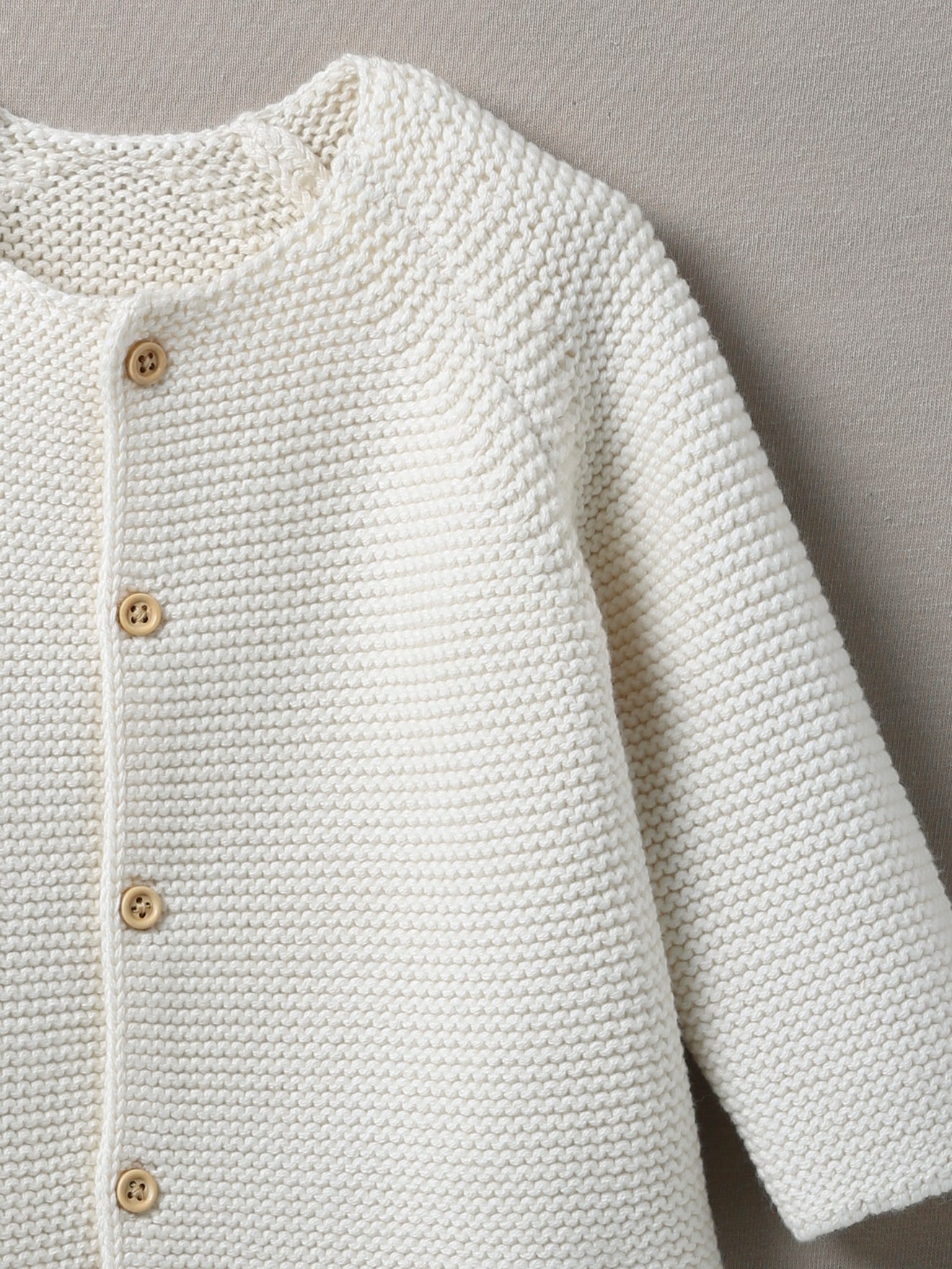 Gilet Bébé en laine et coton bio