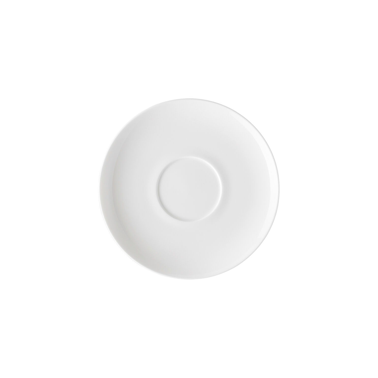 Jade Bone China Weiss Café au Lait-Untertasse